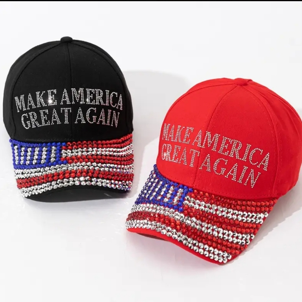 Trump Hats Rhinestones
